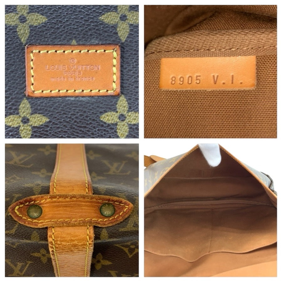24718
LOUIS VUITTON ルイヴィトン モノグラム ソミュール35 ブラウン ゴールド金具 PVC / レザー M42254 ショルダーバッグ メッセンジャーバッグ 男女兼用 レディース B35