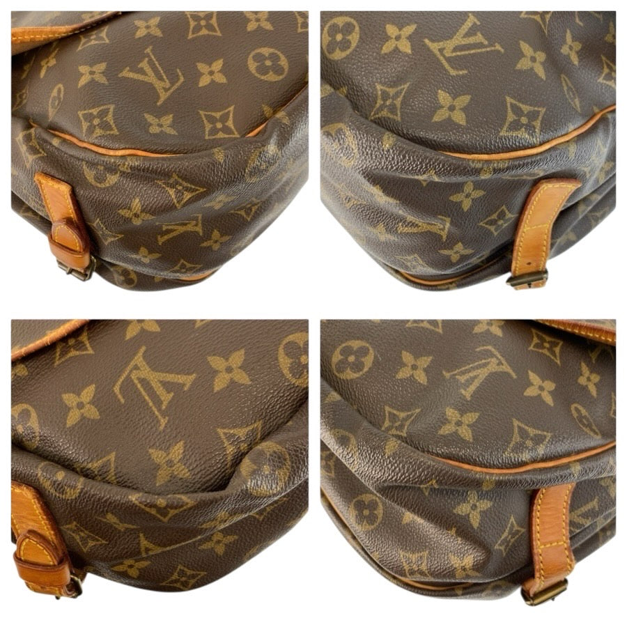 24718
LOUIS VUITTON ルイヴィトン モノグラム ソミュール35 ブラウン ゴールド金具 PVC / レザー M42254 ショルダーバッグ メッセンジャーバッグ 男女兼用 レディース B35