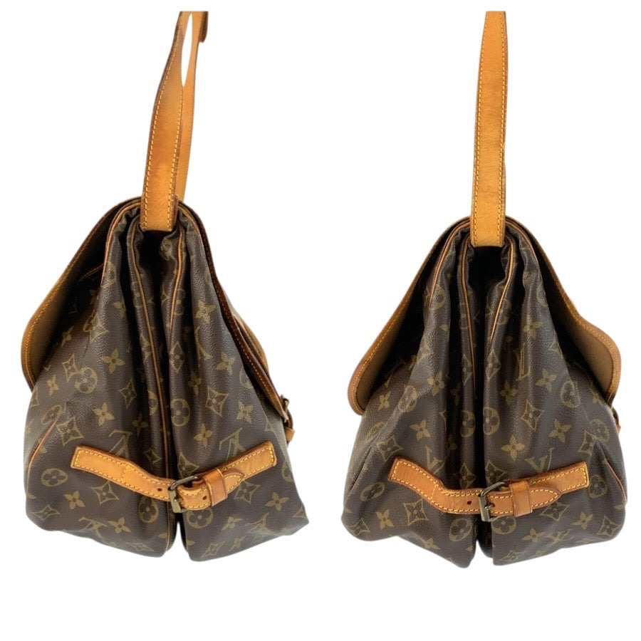 24718
LOUIS VUITTON ルイヴィトン モノグラム ソミュール35 ブラウン ゴールド金具 PVC / レザー M42254 ショルダーバッグ メッセンジャーバッグ 男女兼用 レディース B35