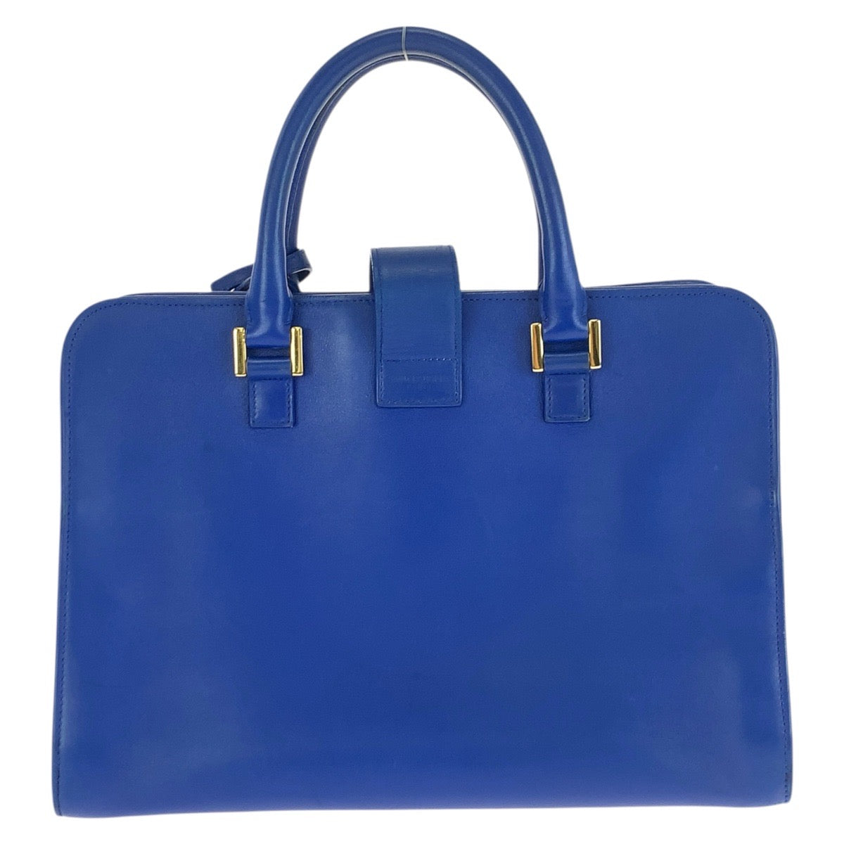 24719
SAINT LAURENT PARIS サンローランパリ モノグラム カバス YSL 2way ブルー ゴールド金具 レザー 357395 ハンドバッグ ショルダーバッグ レディース ABP70