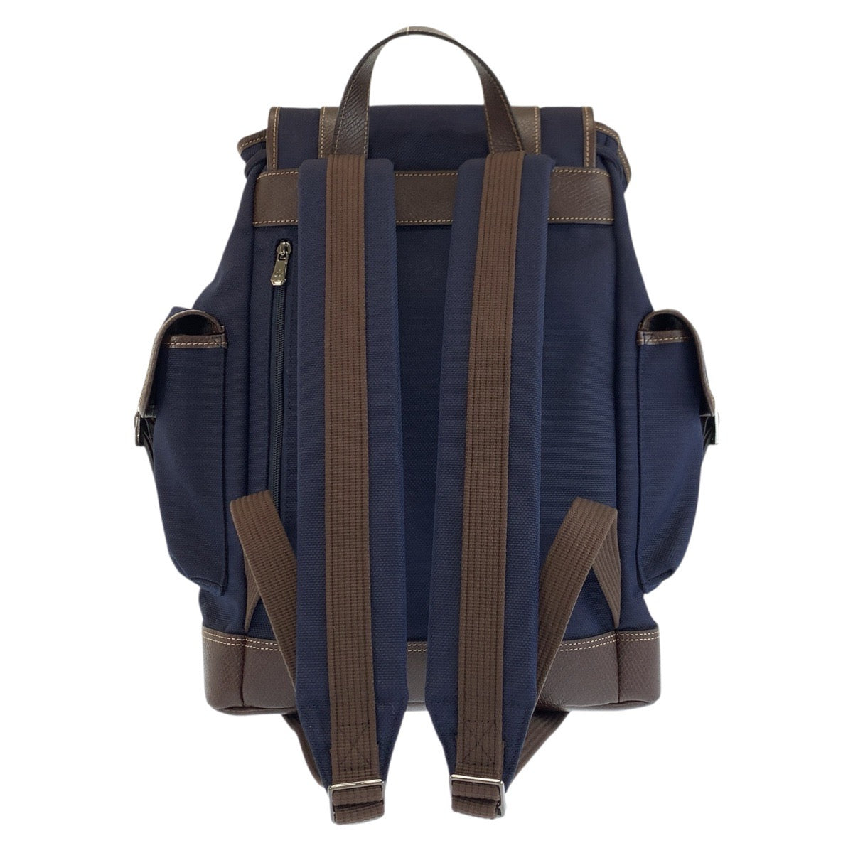 24725
Longchamp ロンシャン ボックスフォード ネイビー ブラウン キャンバス / レザー 20035080127 リュックサック バックパック レディース A28
