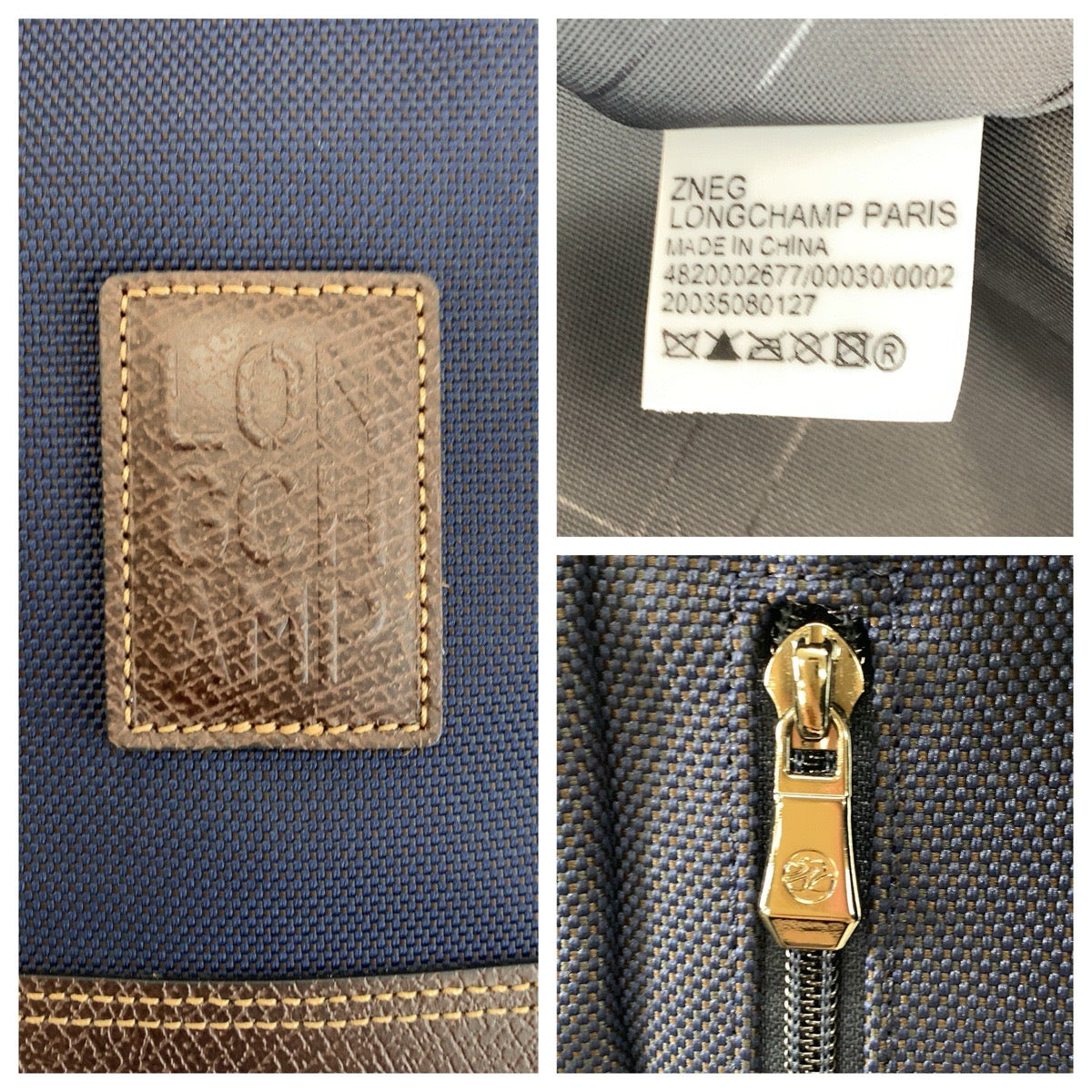 24725
Longchamp ロンシャン ボックスフォード ネイビー ブラウン キャンバス / レザー 20035080127 リュックサック バックパック レディース A28