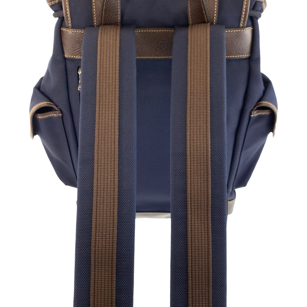 24725
Longchamp ロンシャン ボックスフォード ネイビー ブラウン キャンバス / レザー 20035080127 リュックサック バックパック レディース A28