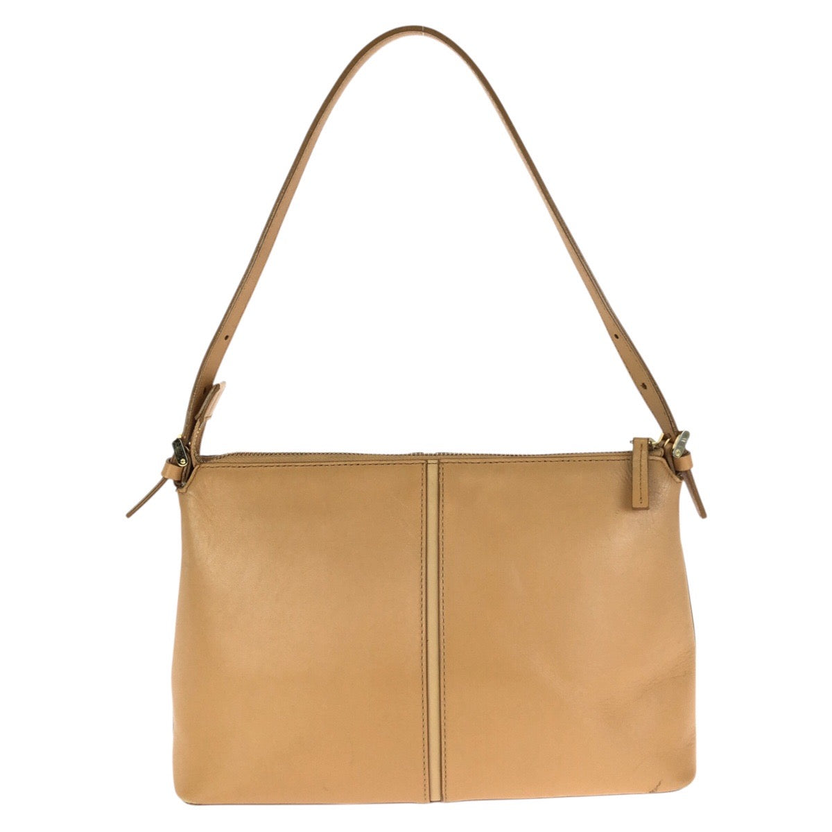 24726
BURBERRY バーバリー ロゴ ベージュ ゴールド金具 レザー ショルダーバッグ ハンドバッグ レディース AB21
