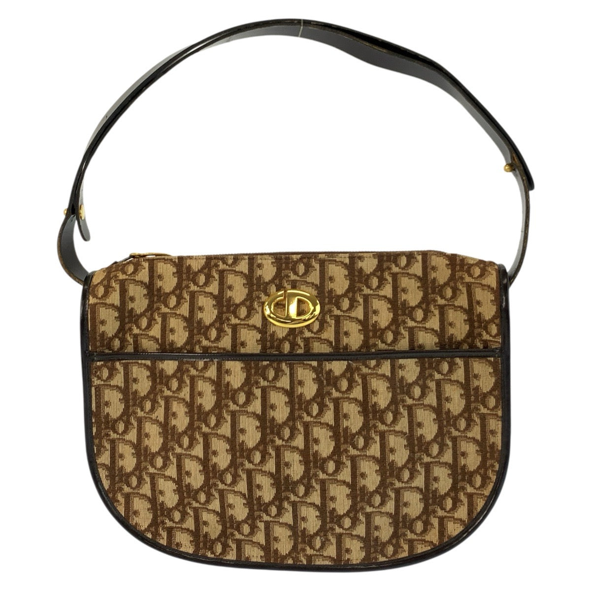 24731
Christian Dior クリスチャンディオール ヴィンテージ トロッター CDロゴ ブラウン ゴールド金具 キャンバス / レザー ハンドバッグ レディース AB35