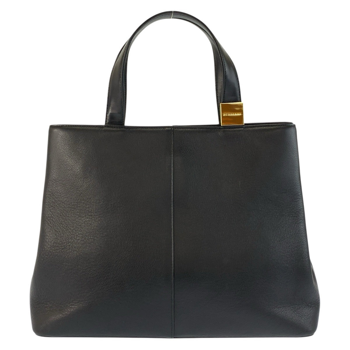 24738
BURBERRY バーバリー 中チェック柄 ブラック 黒 ゴールド金具 レザー ハンドバッグ トートバッグ レディース ABP21