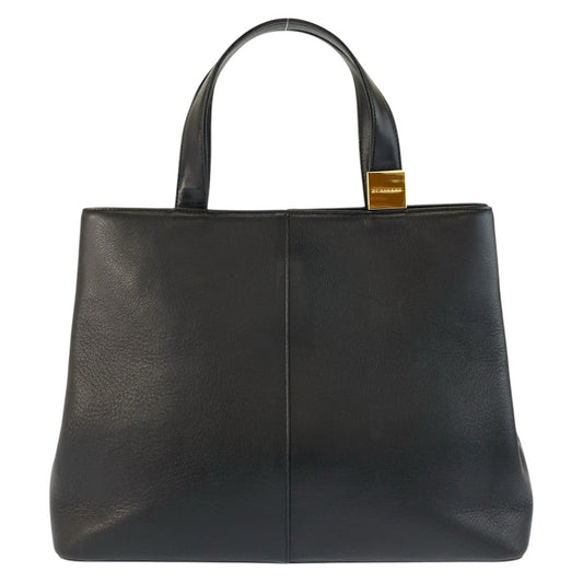 24738
BURBERRY バーバリー 中チェック柄 ブラック 黒 ゴールド金具 レザー ハンドバッグ トートバッグ レディース ABP21