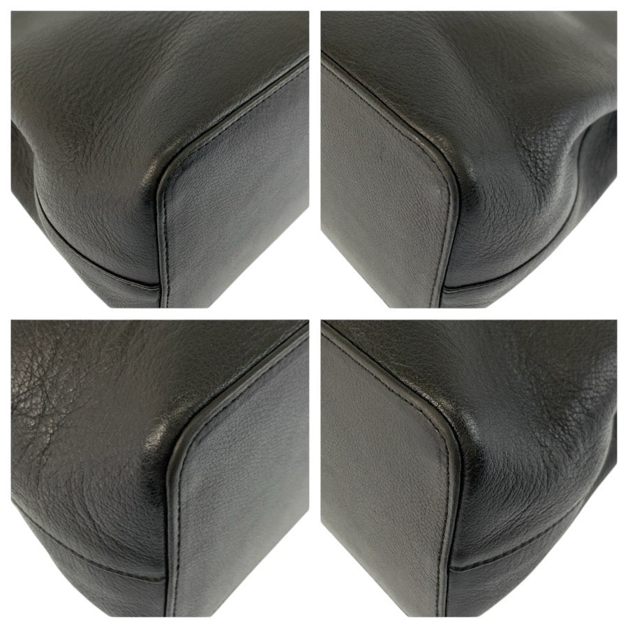 24738
BURBERRY バーバリー 中チェック柄 ブラック 黒 ゴールド金具 レザー ハンドバッグ トートバッグ レディース ABP21
