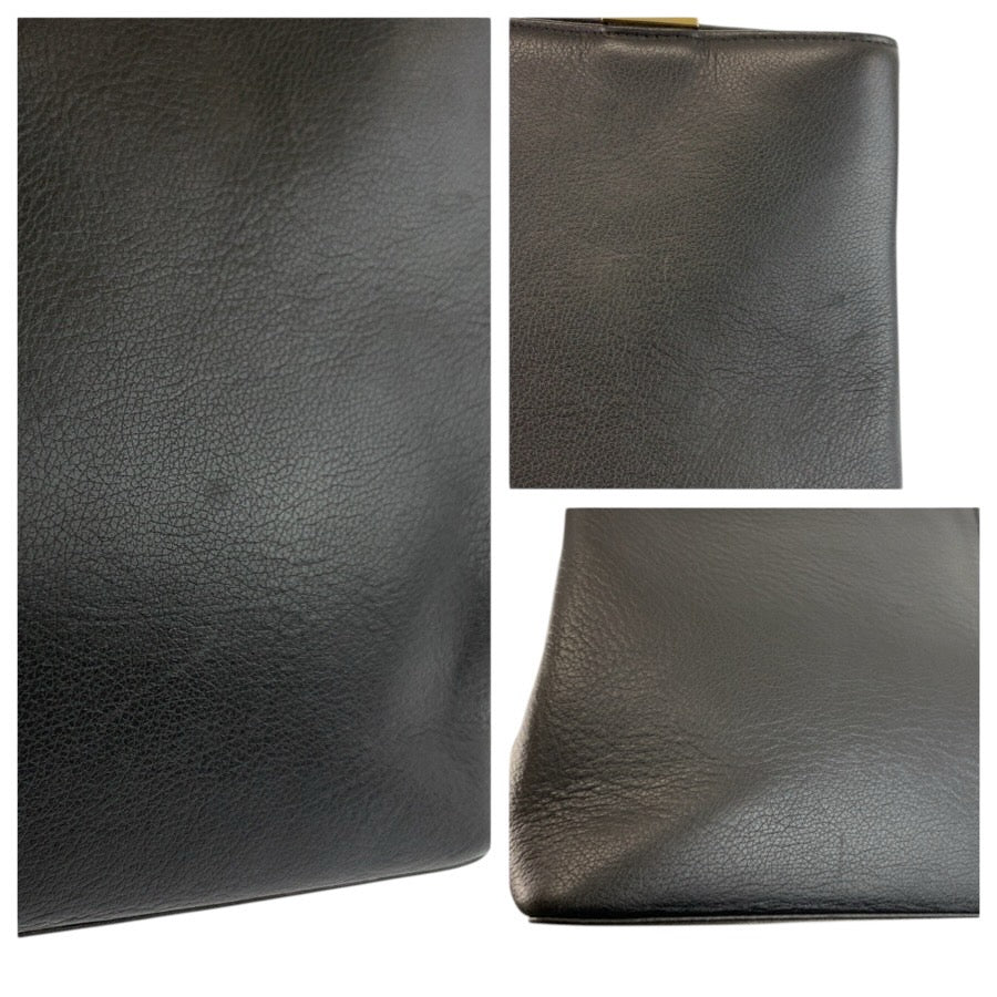 24738
BURBERRY バーバリー 中チェック柄 ブラック 黒 ゴールド金具 レザー ハンドバッグ トートバッグ レディース ABP21
