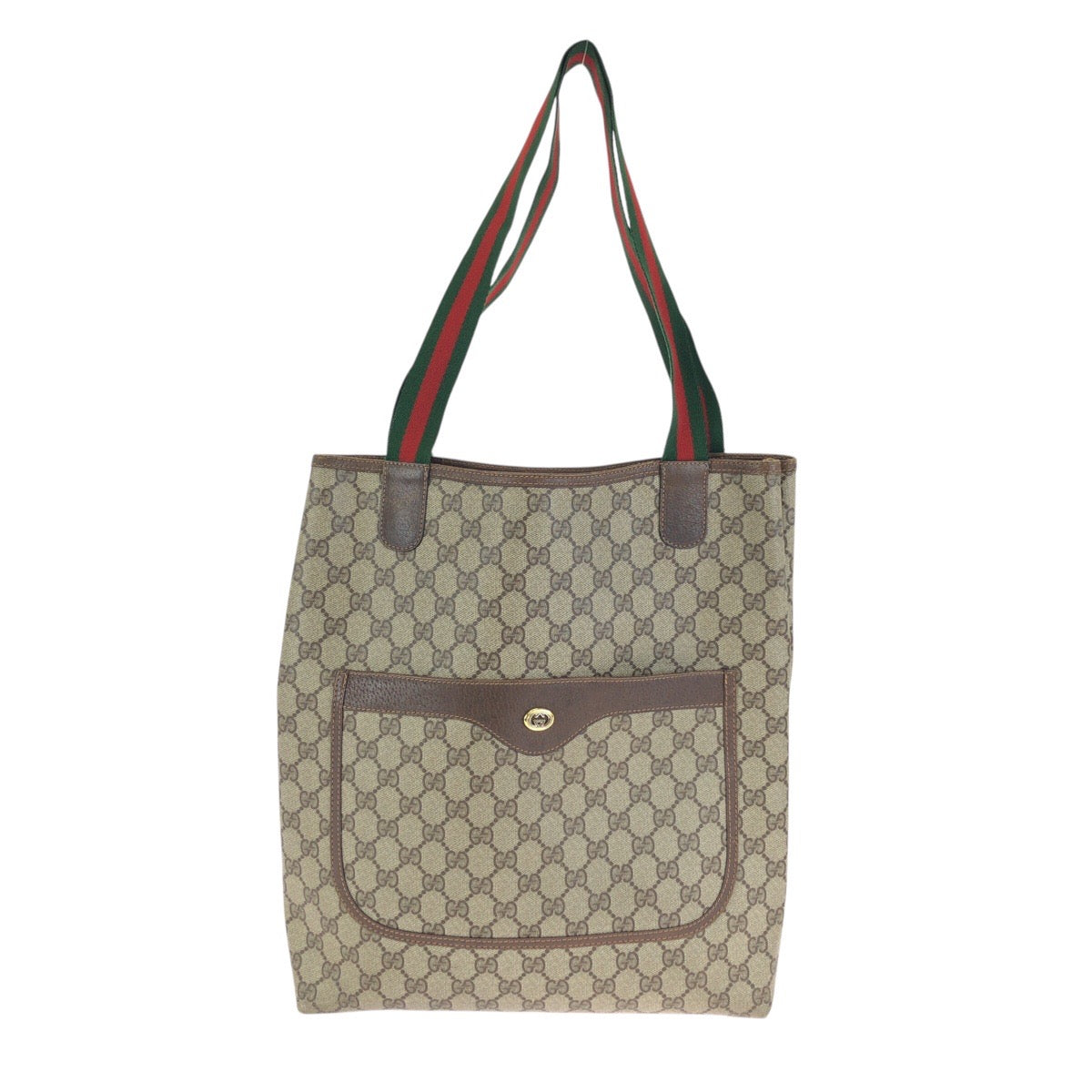 24739
GUCCI グッチ ヴィンテージ シェリーライン ベージュ ブラウン GGスプリームキャンバス / レザー 89 02 003 トートバッグ ショルダーバッグ レディース AB21