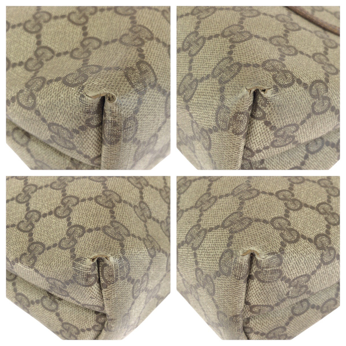 24739
GUCCI グッチ ヴィンテージ シェリーライン ベージュ ブラウン GGスプリームキャンバス / レザー 89 02 003 トートバッグ ショルダーバッグ レディース AB21