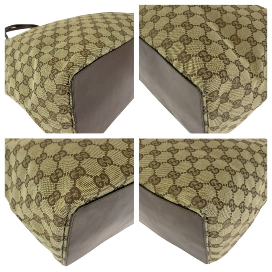 24741
GUCCI グッチ ベージュ ブラウン シルバー金具 GGキャンバス / レザー 31242 トートバッグ ショルダーバッグ レディース ABP28