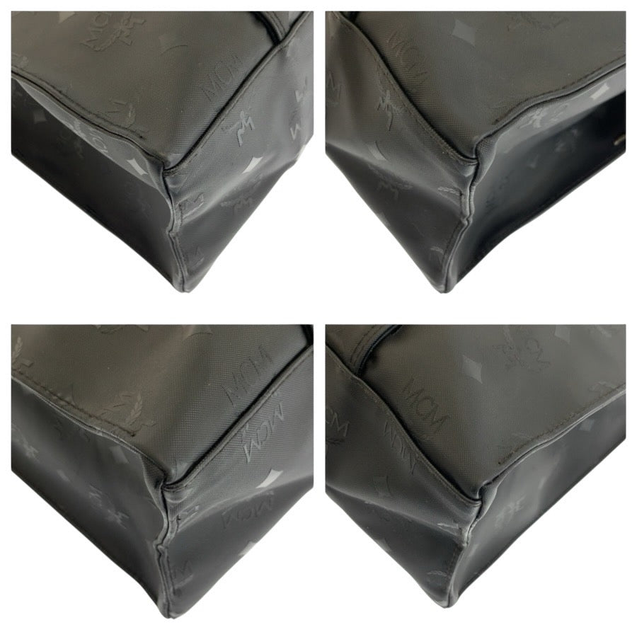 24745
MCM エム シー エム ヴィセトス ブラック 黒 ゴールド金具 PVC トートバッグ ショルダーバッグ レディース ABP21