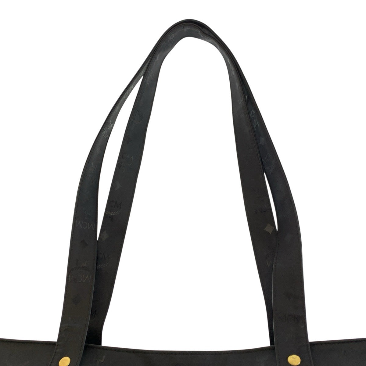 24745
MCM エム シー エム ヴィセトス ブラック 黒 ゴールド金具 PVC トートバッグ ショルダーバッグ レディース ABP21
