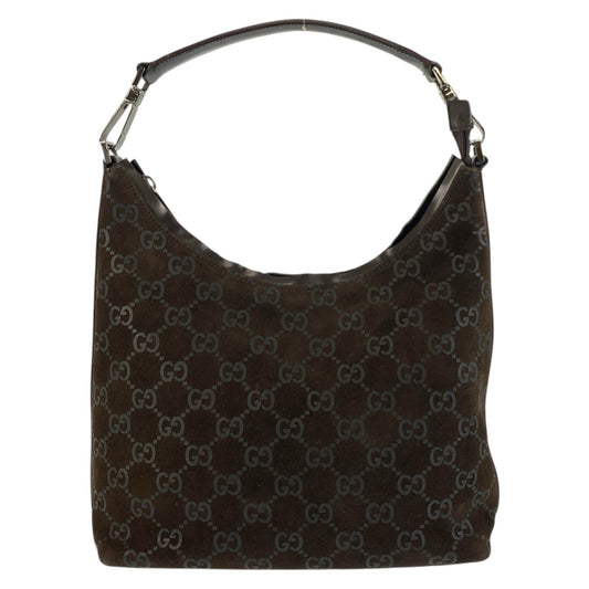 24746
GUCCI グッチ GG柄 ブラウン スウェード 000 0602 ショルダーバッグ レディース ABP28