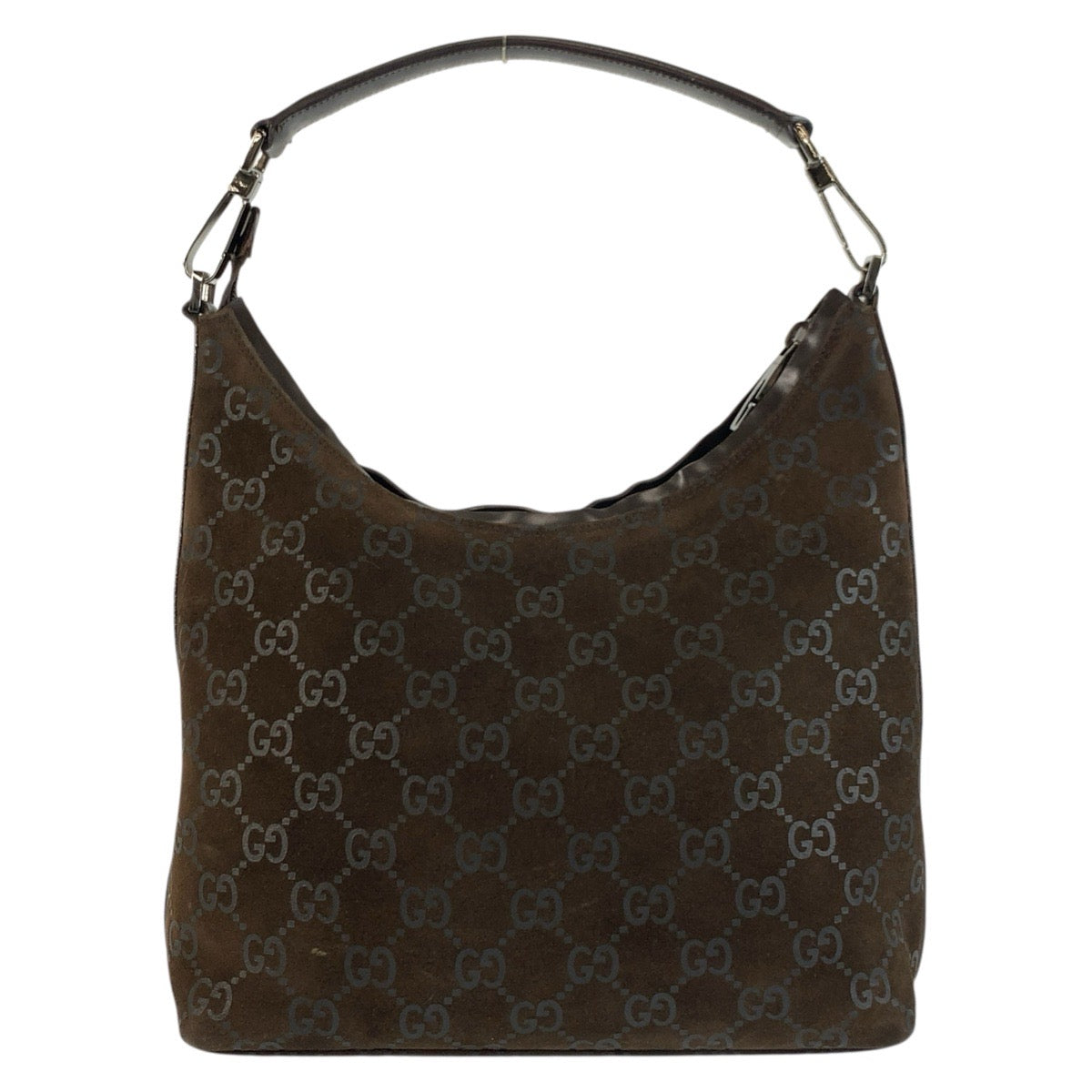 24746
GUCCI グッチ GG柄 ブラウン スウェード 000 0602 ショルダーバッグ レディース ABP28