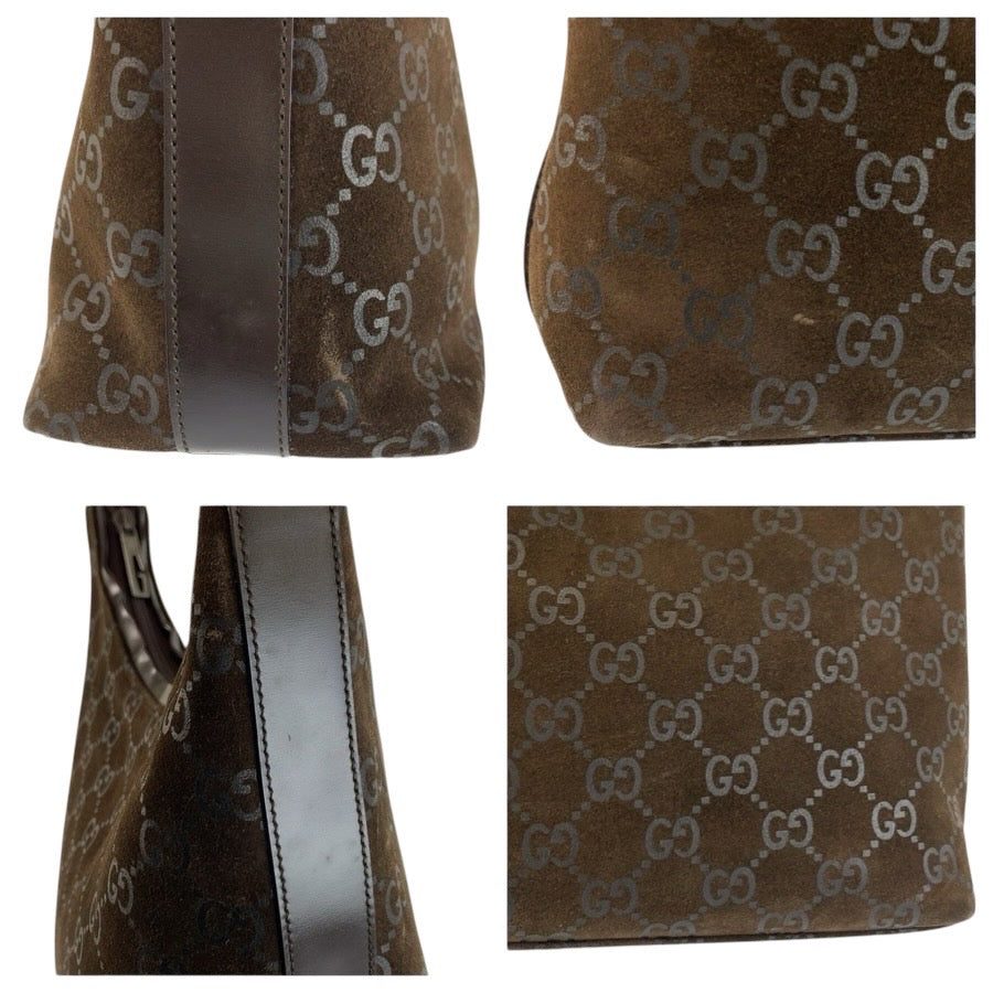 24746
GUCCI グッチ GG柄 ブラウン スウェード 000 0602 ショルダーバッグ レディース ABP28