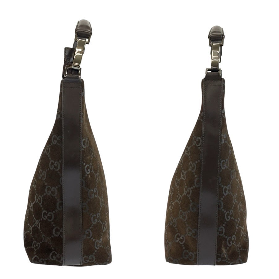 24746
GUCCI グッチ GG柄 ブラウン スウェード 000 0602 ショルダーバッグ レディース ABP28