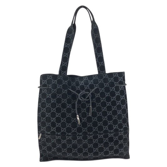 24747
GUCCI グッチ ヴィンテージ GG柄 ブラック 黒 シルバー金具 スウェード 002 1052 トートバッグ ショルダーバッグ レディース ABP28