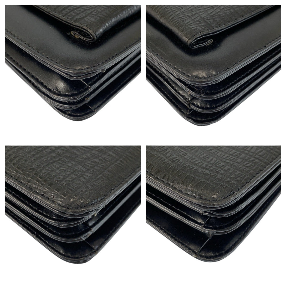 24748
Dunhill ダンヒル ブラック 黒 シルバー金具 レザー ビジネスバッグ ブリーフケース メンズ A28