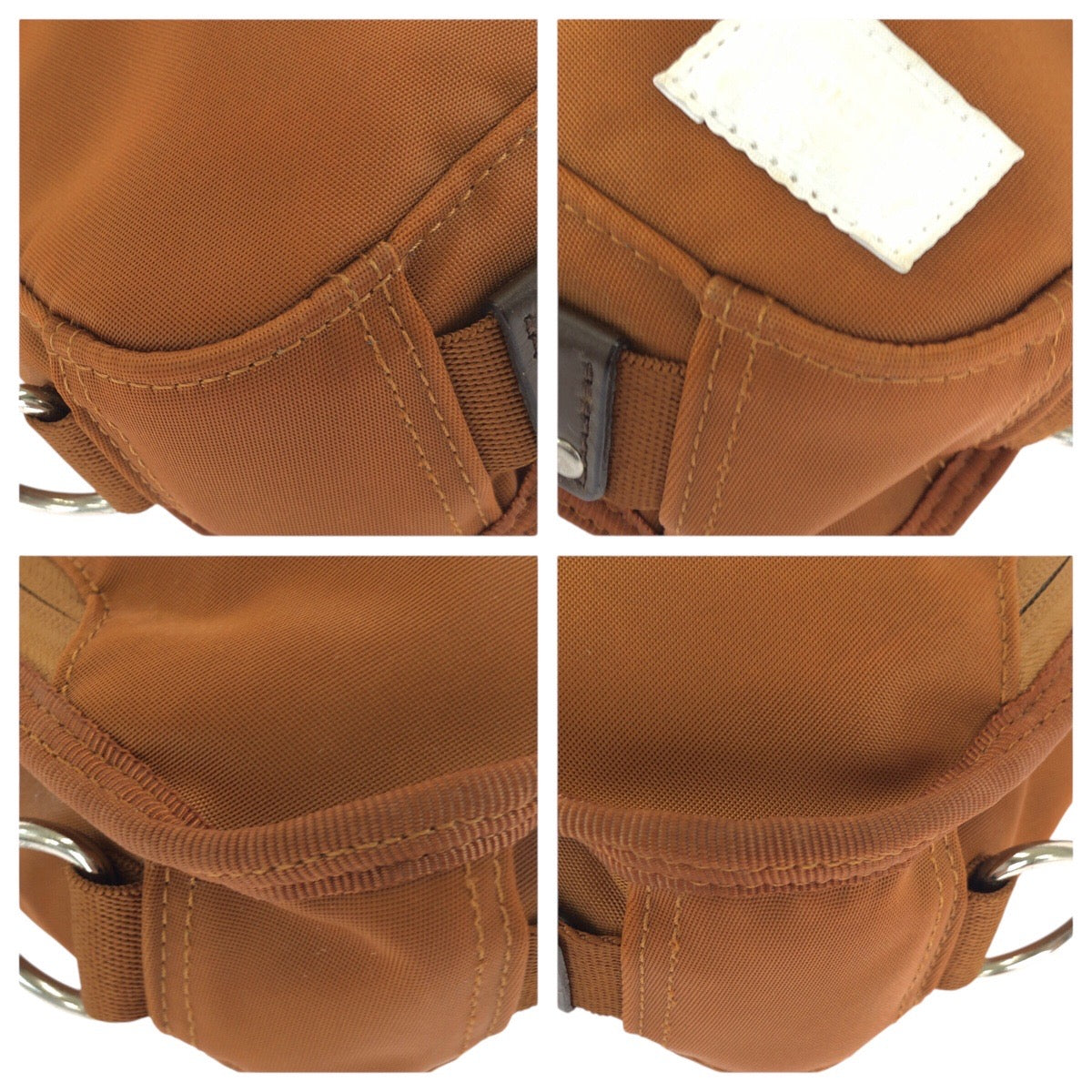 24749
PORTER ポーター LIFT ブラウン キャメル シルバー金具 ナイロン / レザー ショルダーバッグ ボディバッグ メンズ ABP14