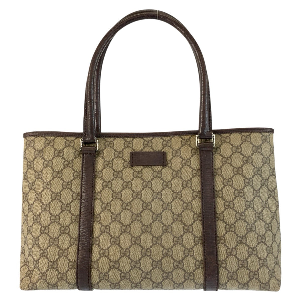 24753
GUCCI グッチ ベージュ ブラウン GGスプリームキャンバス / レザー 114595 トートバッグ ハンドバッグ レディース AB28