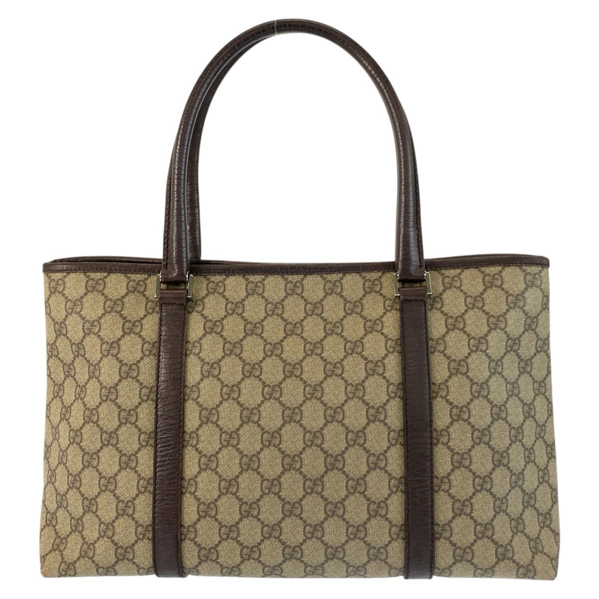24753
GUCCI グッチ ベージュ ブラウン GGスプリームキャンバス / レザー 114595 トートバッグ ハンドバッグ レディース AB28