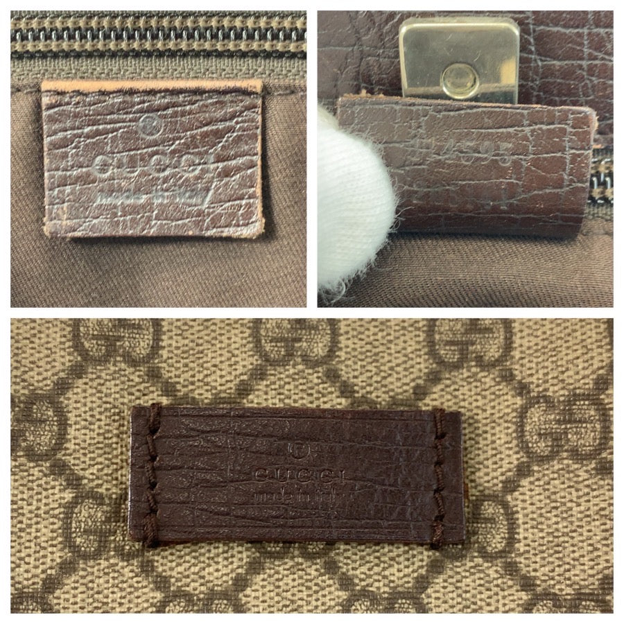 24753
GUCCI グッチ ベージュ ブラウン GGスプリームキャンバス / レザー 114595 トートバッグ ハンドバッグ レディース AB28