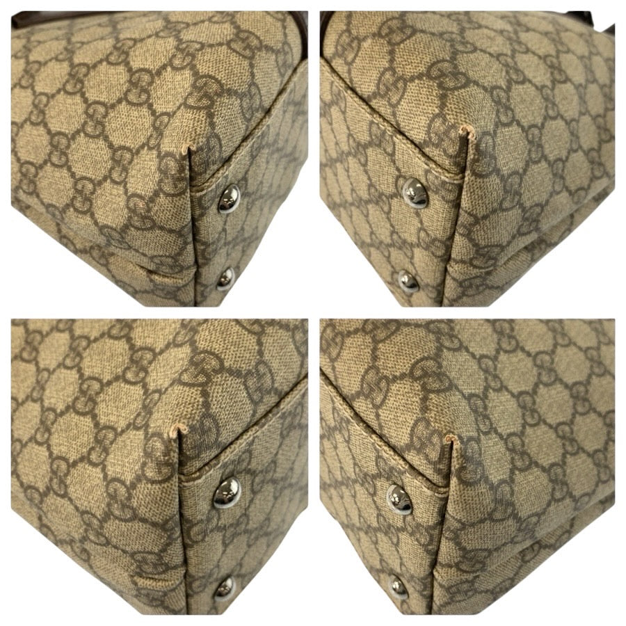 24753
GUCCI グッチ ベージュ ブラウン GGスプリームキャンバス / レザー 114595 トートバッグ ハンドバッグ レディース AB28