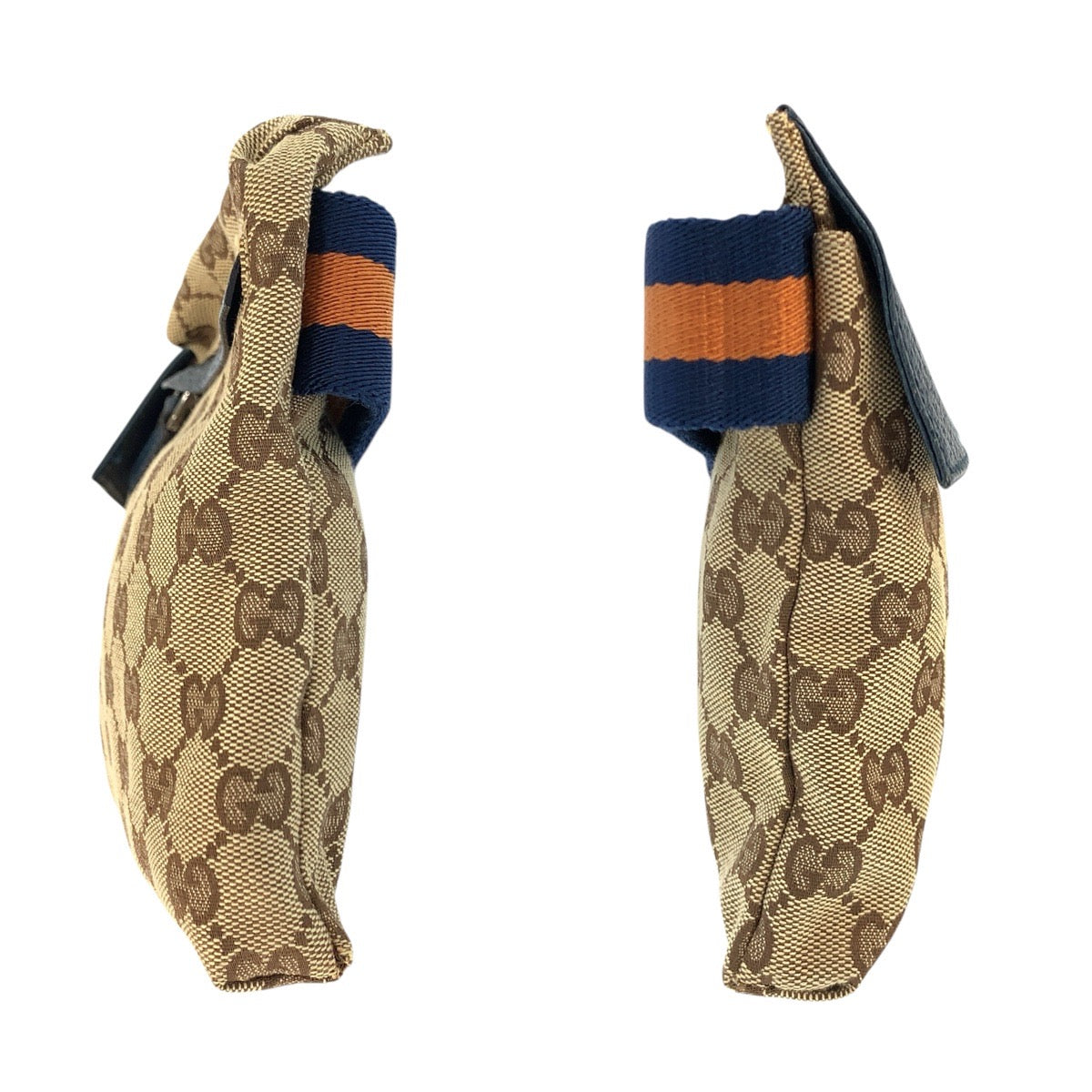 24754
GUCCI グッチ シェリーライン ブラウン ブルー シルバー金具 GGキャンバス / レザー 28566 491404 ボディバッグ ウエストポーチ バムバッグ レディース A49