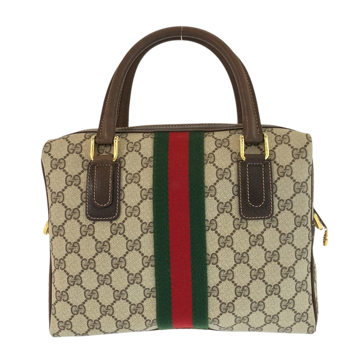 24755
GUCCI グッチ ヴィンテージ シェリーライン ブラウン ベージュ ゴールド金具 GGスプリームキャンバス / レザー 37 02 3839 ハンドバッグ ショルダーバッグ 2way レディース ABP49