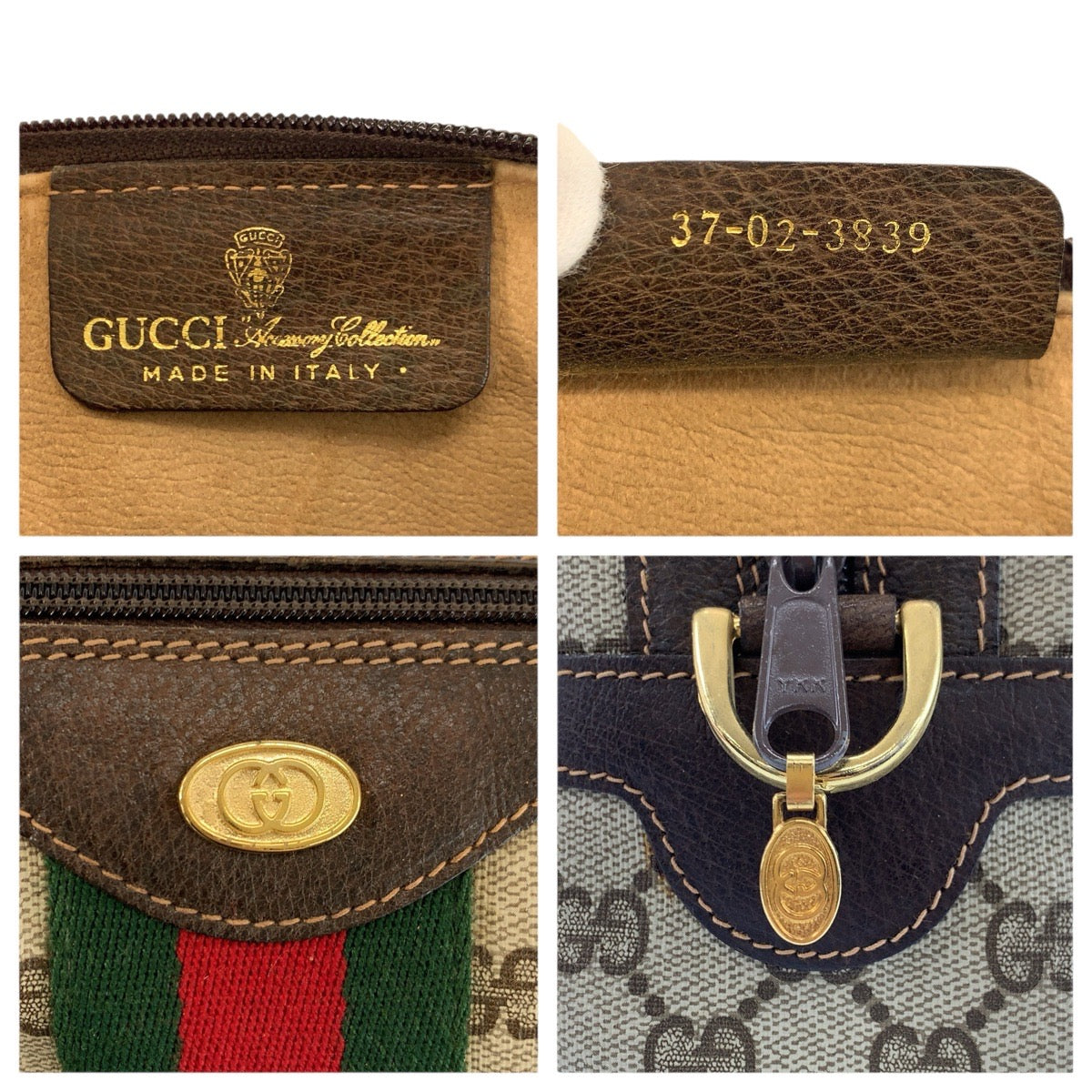 24755
GUCCI グッチ ヴィンテージ シェリーライン ブラウン ベージュ ゴールド金具 GGスプリームキャンバス / レザー 37 02 3839 ハンドバッグ ショルダーバッグ 2way レディース ABP49