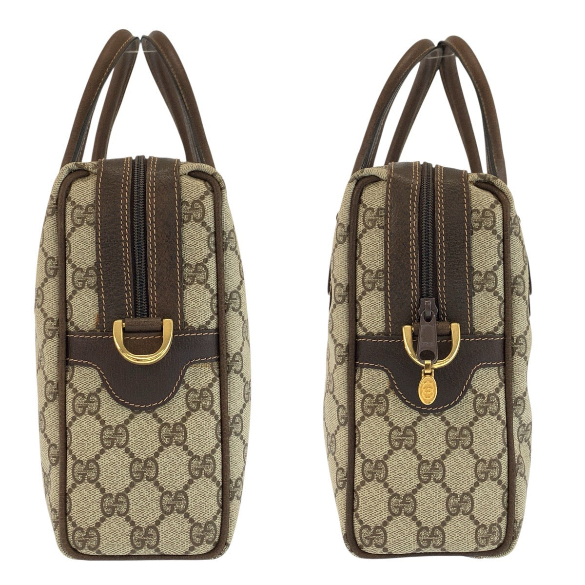 24755
GUCCI グッチ ヴィンテージ シェリーライン ブラウン ベージュ ゴールド金具 GGスプリームキャンバス / レザー 37 02 3839 ハンドバッグ ショルダーバッグ 2way レディース ABP49