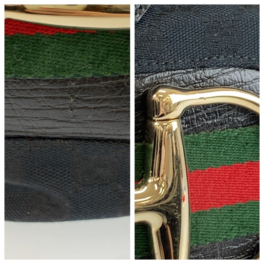 24756
GUCCI グッチ ホースビット シェリーライン ブラック 黒 ゴールド金具 GGキャンバス / レザー 137385 トートバッグ ハンドバッグ レディース ABP49