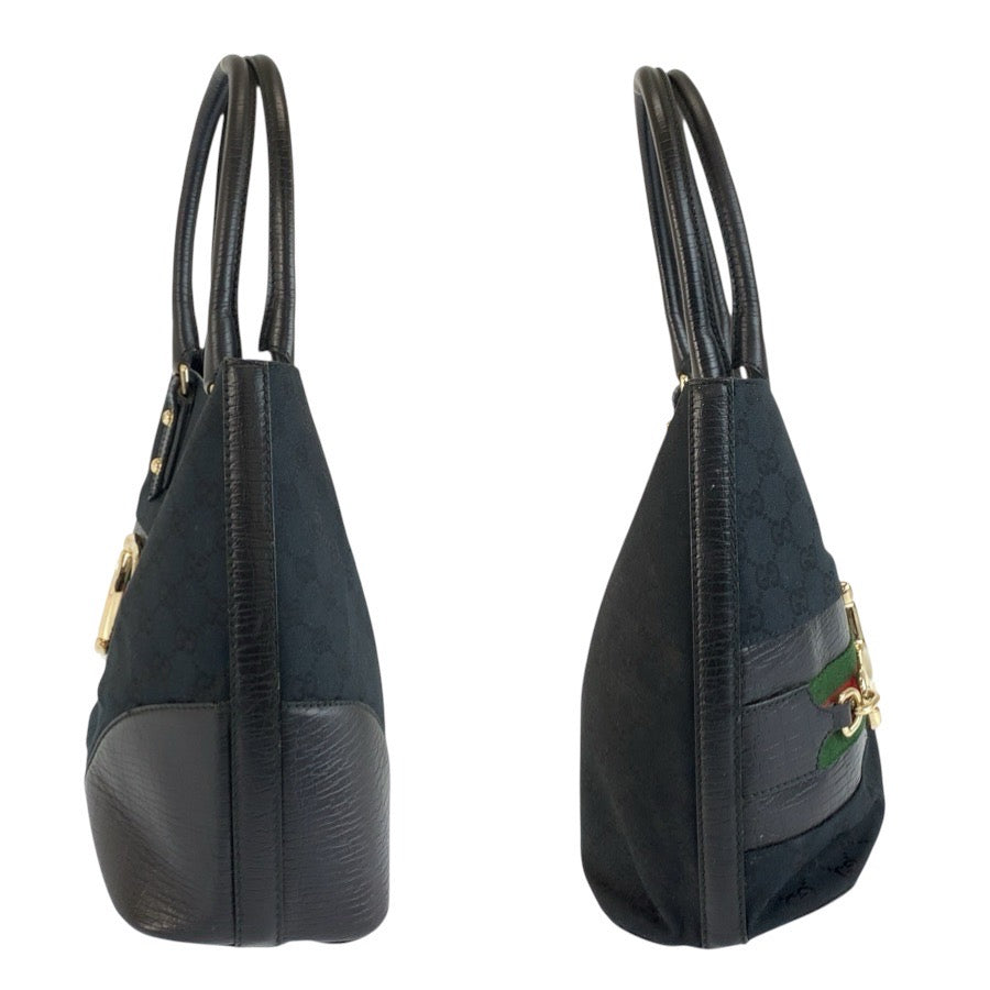 24756
GUCCI グッチ ホースビット シェリーライン ブラック 黒 ゴールド金具 GGキャンバス / レザー 137385 トートバッグ ハンドバッグ レディース ABP49