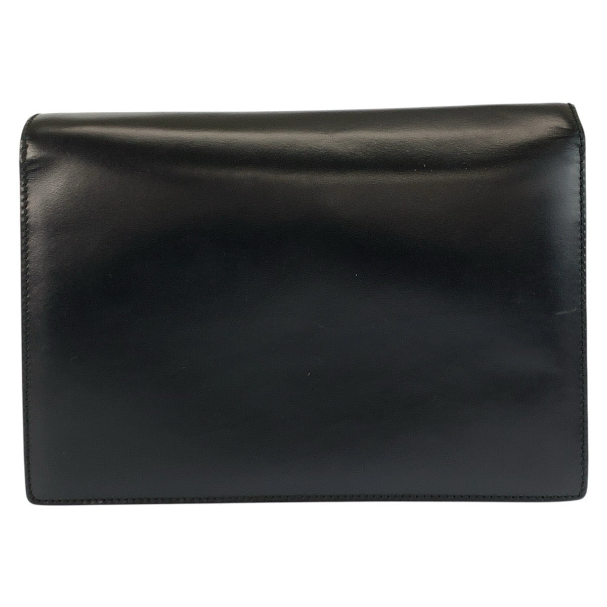 24758
GUCCI グッチ ブラック 黒 シルバー金具 レザー 0181600 クラッチバッグ セカンドバッグ メンズ ABP21