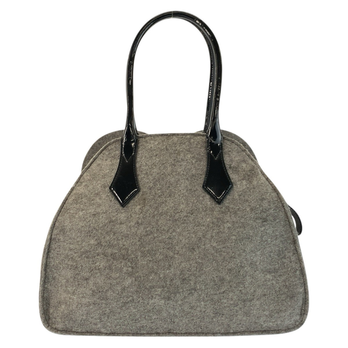 24763
Vivienne Westwood ヴィヴィアンウエストウッド ハート グレー ウール ハンドバッグ レディース AB14