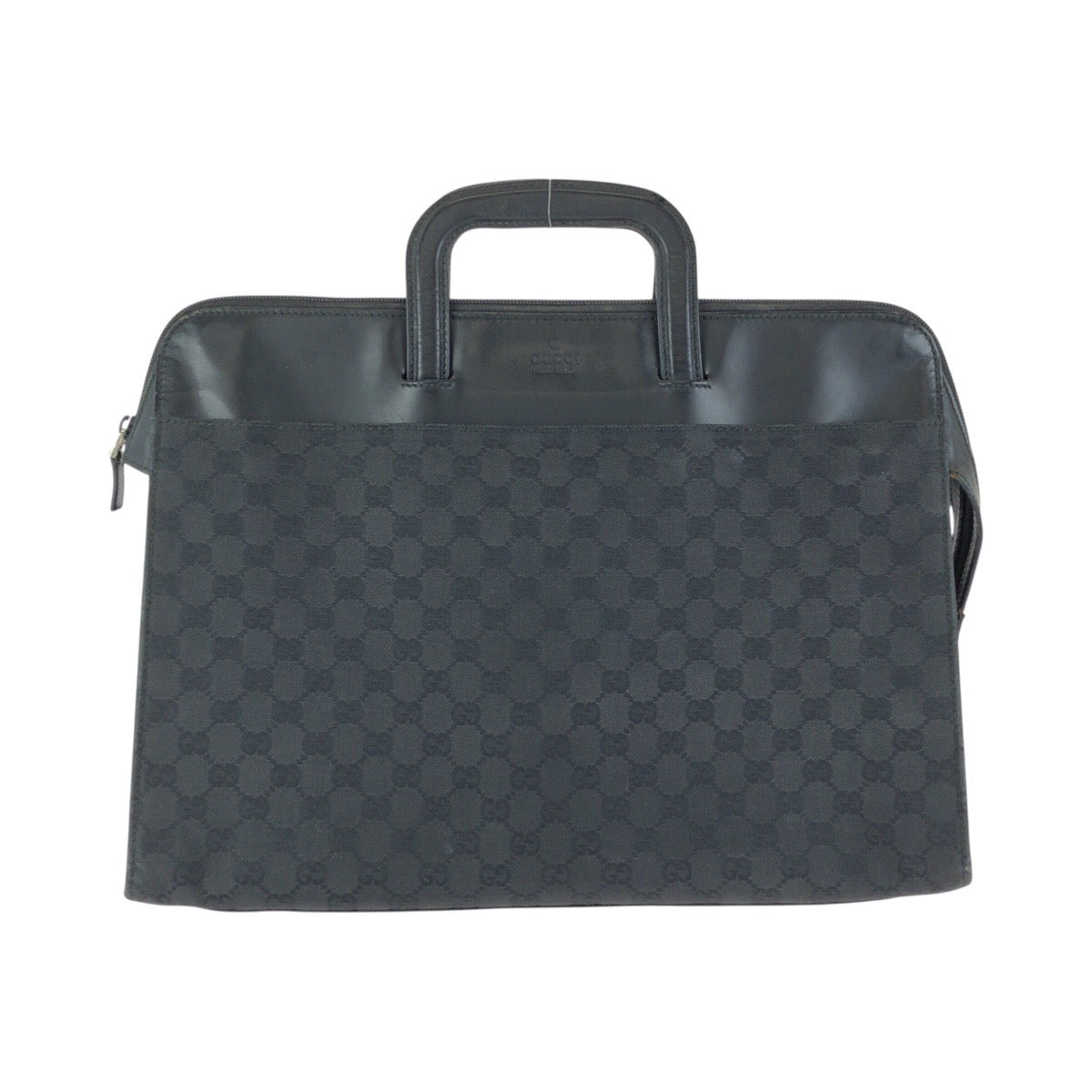24765
GUCCI グッチ ブラック 黒 シルバー金具 GGキャンバス / レザー 03011 ビジネスバッグ ブリーフケース メンズ AB35
