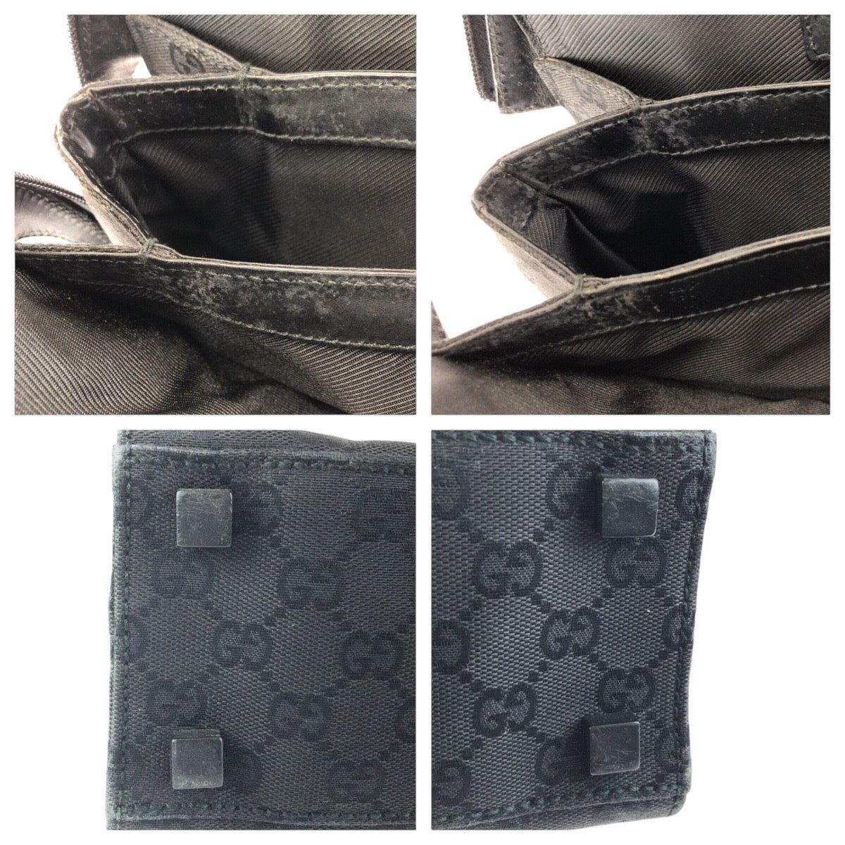 24765
GUCCI グッチ ブラック 黒 シルバー金具 GGキャンバス / レザー 03011 ビジネスバッグ ブリーフケース メンズ AB35