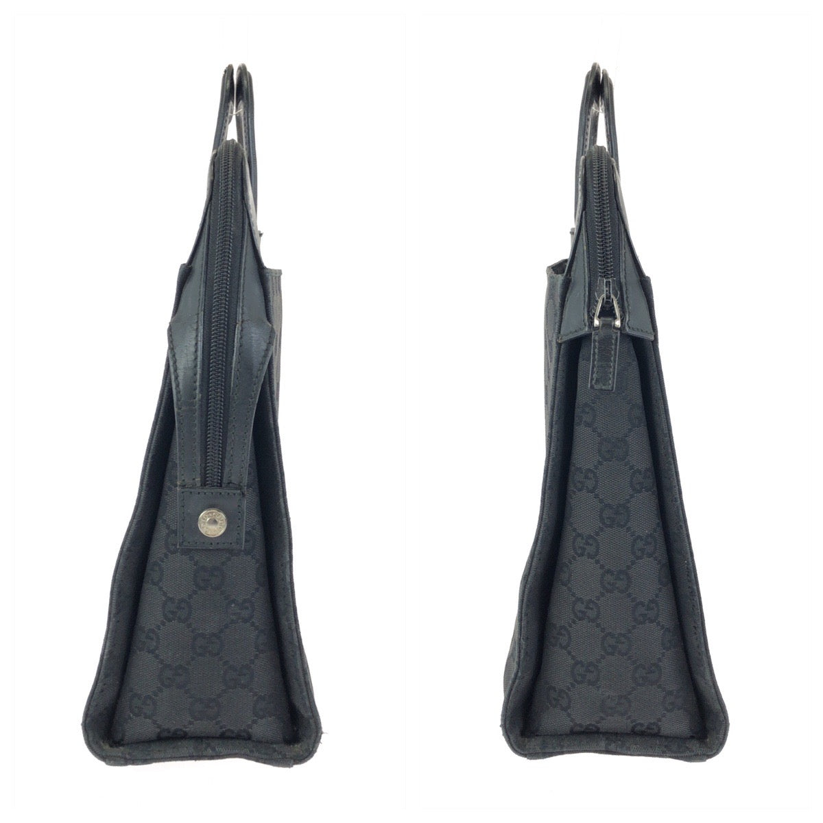 24765
GUCCI グッチ ブラック 黒 シルバー金具 GGキャンバス / レザー 03011 ビジネスバッグ ブリーフケース メンズ AB35