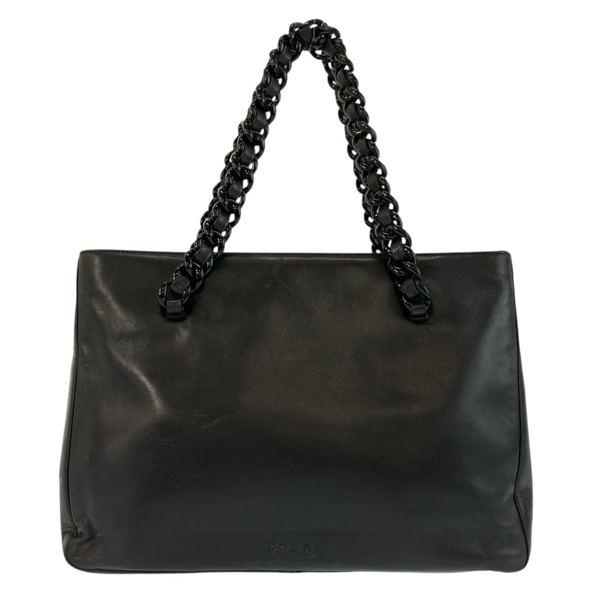 24767
PRADA プラダ ブラック 黒 レザー ハンドバッグ トートバッグ レディース AB35