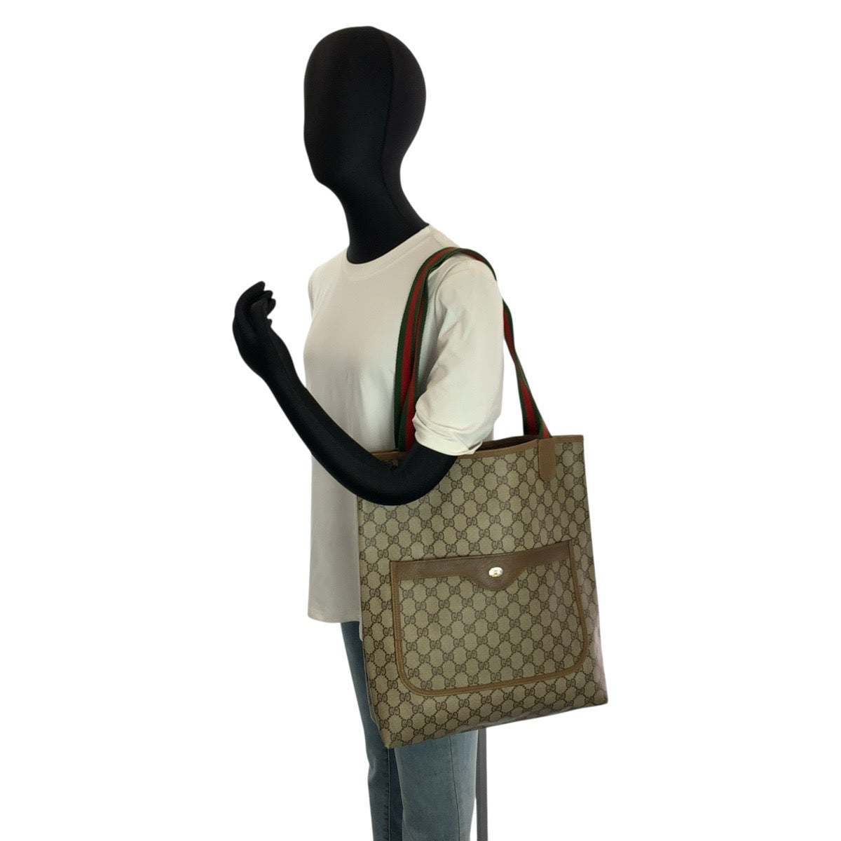24771
GUCCI グッチ ヴィンテージ シェリーライン ベージュ ブラウン GGスプリームキャンバス 39 02 003 トートバッグ ショルダーバッグ レディース AB23