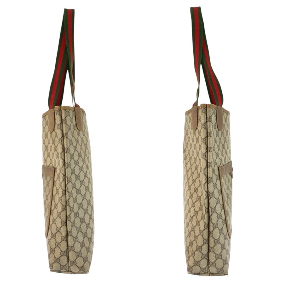 24771
GUCCI グッチ ヴィンテージ シェリーライン ベージュ ブラウン GGスプリームキャンバス 39 02 003 トートバッグ ショルダーバッグ レディース AB23