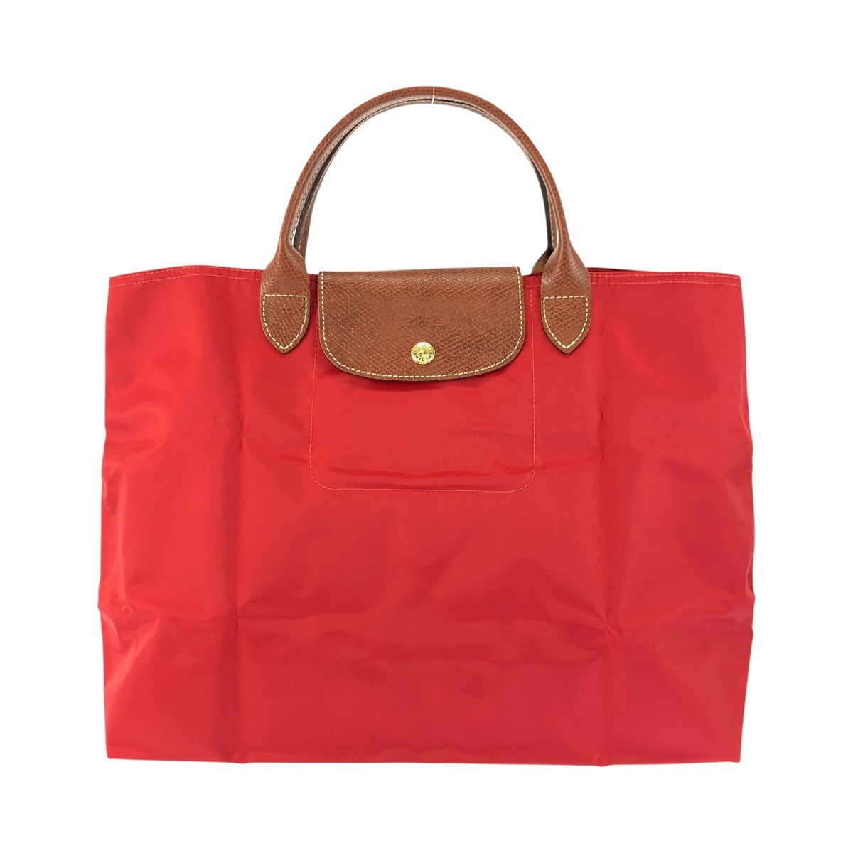 24774
Longchamp ロンシャン ル プリアージュ レッド ブラウン ゴールド金具 ナイロン / レザー 2704089545 ハンドバッグ トートバッグ レディース A14