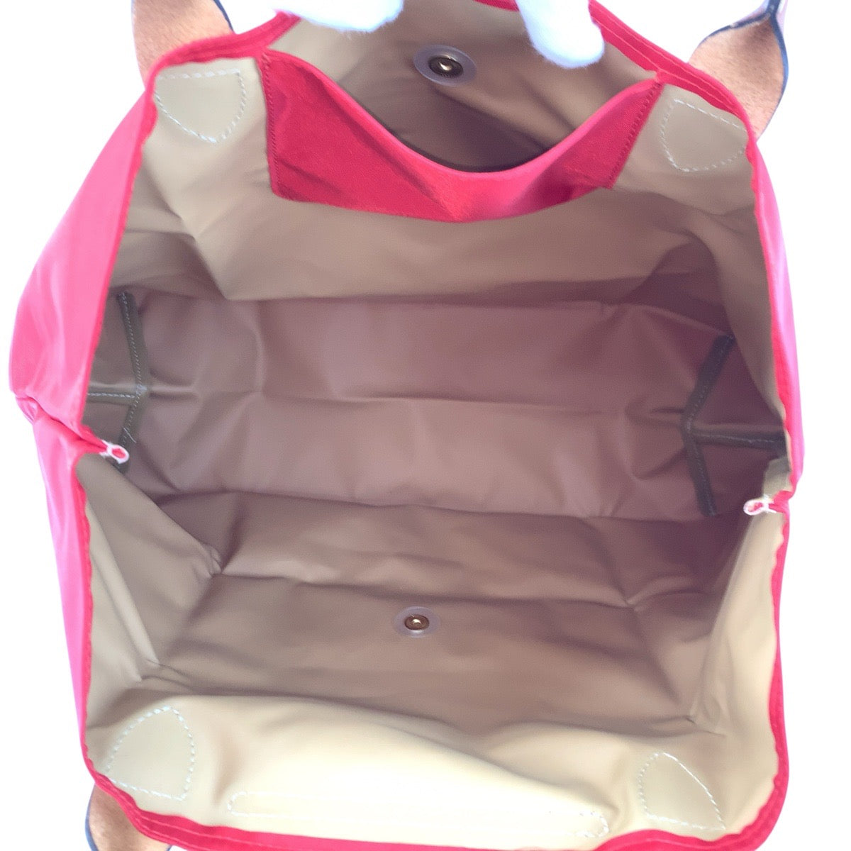24774
Longchamp ロンシャン ル プリアージュ レッド ブラウン ゴールド金具 ナイロン / レザー 2704089545 ハンドバッグ トートバッグ レディース A14
