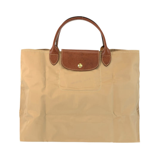 24776
Longchamp ロンシャン ル プリアージュ ベージュ ブラウン ゴールド金具 ナイロン / レザー 2704089841 ハンドバッグ トートバッグ レディース A14