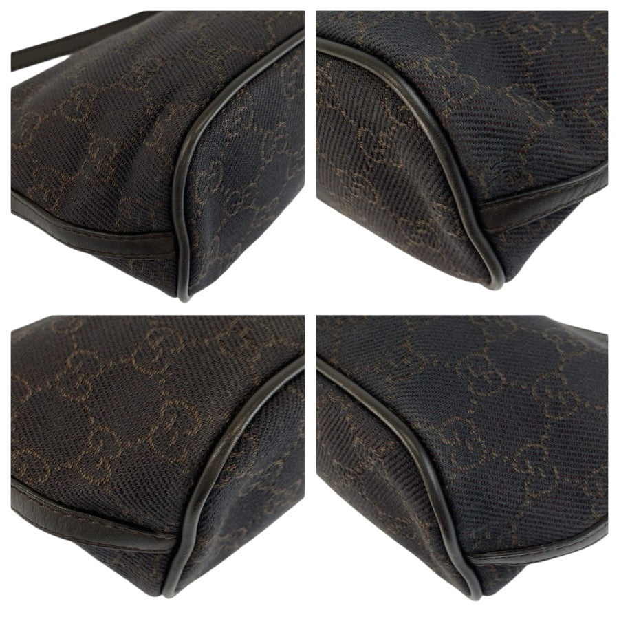 24779
GUCCI グッチ ブラウン GGキャンバス 07198 ハンドバッグ アクセサリーポーチ レディース A35