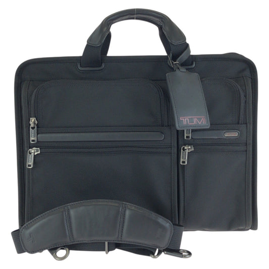 24781
TUMI トゥミ ALPHA 2way ブラック 黒 ガンメタ金具 ナイロン 26114D4 ビジネスバッグ ブリーフケース メンズ A16