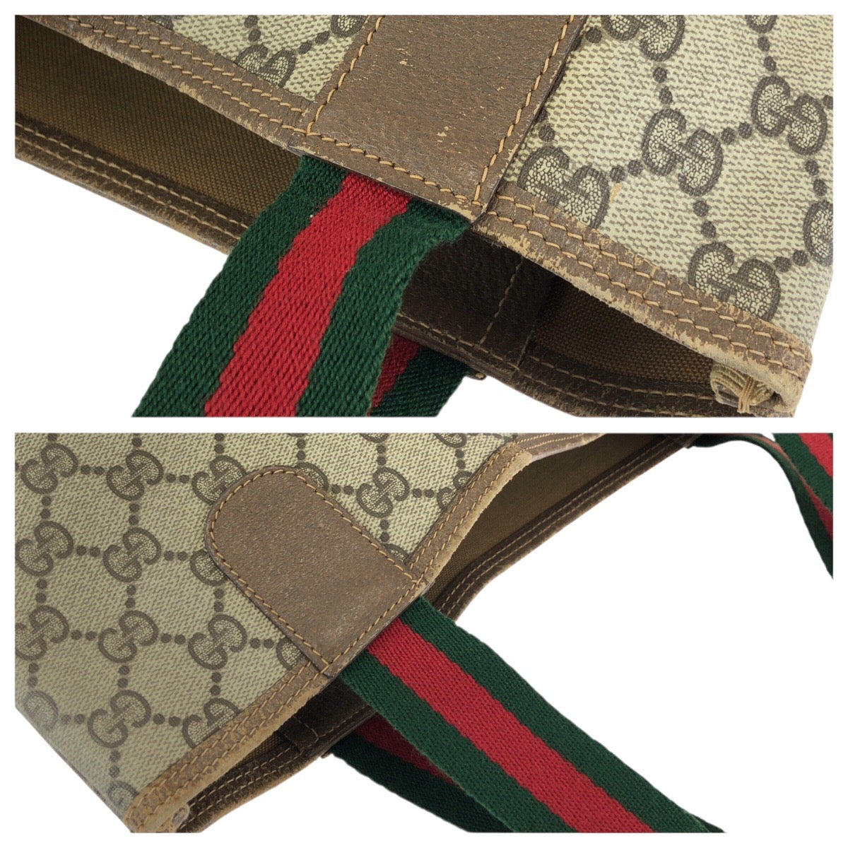 24785
GUCCI グッチ オールドグッチ シェリーライン ベージュ ブラウン GGスプリームキャンバス 39 02 003 トートバッグ ショルダーバッグ レディース AB23