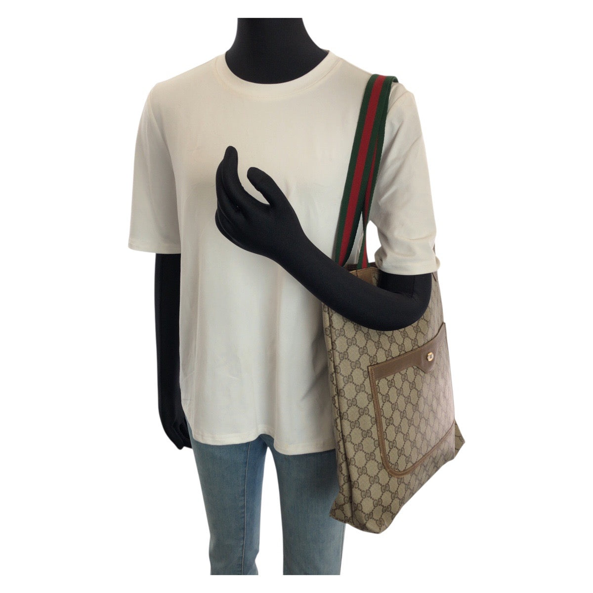24785
GUCCI グッチ オールドグッチ シェリーライン ベージュ ブラウン GGスプリームキャンバス 39 02 003 トートバッグ ショルダーバッグ レディース AB23